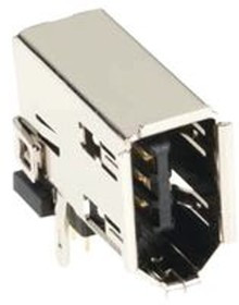 3E106-2220KV, IEEE 1394 Connectors 6P RA UPRIGHT PLUG THRU HOLE STRT TABS