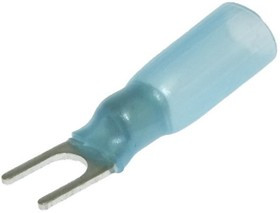 SV2-4 HST Blue, Наконечник кабельный вилочный изолированный SV2-4 HST, 27 А, 16-14 AWG, синий, латунь луженая