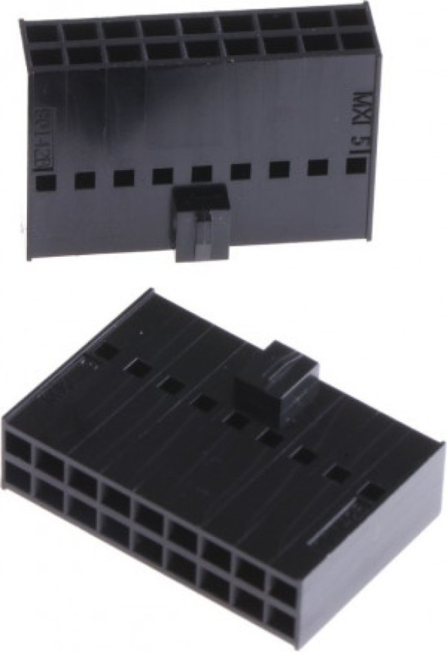 MX-90142-0018, Вилка; провод-плата; "мама"; C-Grid III; 2,54мм; PIN: 18; на провод