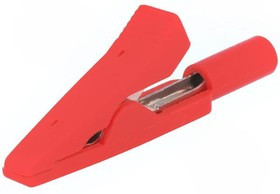 AX-CR-2PM-R, Зажим "крокодил", 10А, 60ВDC, красный, Длина: 41,5мм AX-CR-2PM-R, Зажим "крокодил", 10А, 60ВDC, красный, Длина: 41,5мм