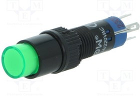 V8Y-11Z-230G, Переключатель: кнопочный, Пол: 2, SPDT, 0,5A/250ВAC, 1A/24ВDC, IP40