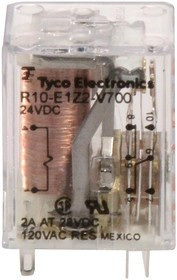 R10-E1Z2-V700, RELAY, DPDT, 120VAC, 28VDC, 3A
