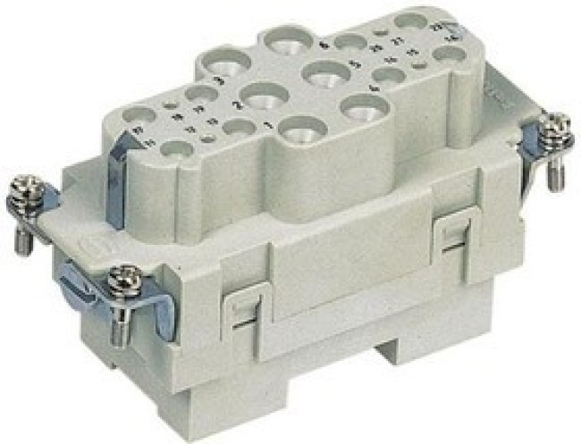 09380182702, Heavy Duty Power Connectors HAN 6-12POS ML INS 6-10MM2