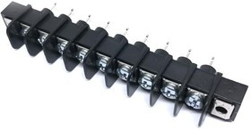 38720-3209, TERMINAL BLOCK, BARRIER, 9POS, 12AWG