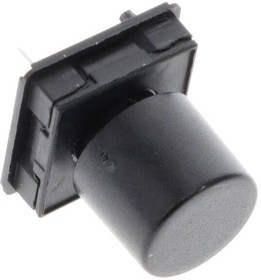 1241.1082.7, Pushbutton Switches MTG 1/2" VKA SW SCHWARZ - 13.0