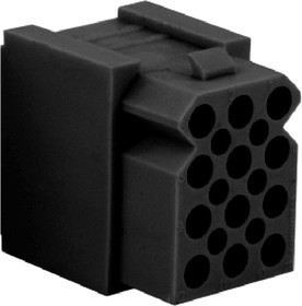 SMS15R1, Прямоугольный разъем питания, монтаж в панель, 15 контакт(-ов), Серия Qikmate, Монтаж в Панель