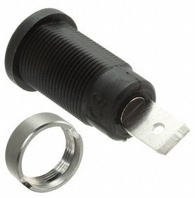 CT2238-0, Test Plugs &amp; Test Jacks 4mm Safety Jack .25FastonPanel,Black