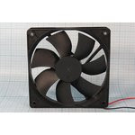 Вентилятор постоянного тока 24 Вольта, шариковый подшипник, 3000об/мин,ВН419B вент 120x120x25\ 24В\0