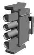 1-480702-1, Pin &amp; Socket Connectors PLUG HOUSE 4 POS BROWN UL94V-2