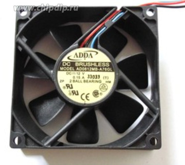 Вентилятор ADDA DC AD0812MB-A76GL 12v 0,15A 80x25 3pin