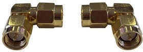 ADP-SMAM-SMAM90, RF Adapters - In Series RF Adaptor SMA (Male) to SMA(Male) Right Angle