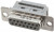 09662187500, D-Sub Standard 15 Way Cable Mount D-sub Connector Socket, 2.77mm Pitch