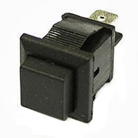 PBS-15B off-(on) черный, Кнопочный переключатель PBS-15B, OFF-ON, чёрный