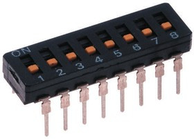 A6T-8102, DIP Switches / SIP Switches 8 POS FLAT ACT