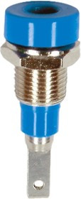 23.0030-23, Blue Female Banana Socket, 2mm Connector, Tab Termination, 10A, 30 V, 60V dc
