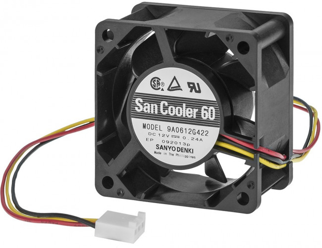 9A0612G422, Axial Fan DC Dual Ball 60x60x25mm 12V 46.8m³/h, 3-Pin Molex Connector 9A0612G422, Axial Fan DC Dual Ball 60x60x25mm 12V 46.8m³/h, 3-Pin Molex Connector