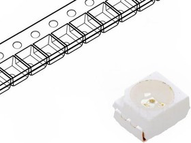 HSMM-A100-S00J1, Standard LEDs - SMD Green Epoxy Lens 525nm 350mcd