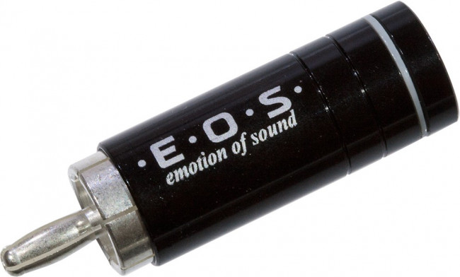 1-258G WHITE, штекер RCA металл на кабель,белый