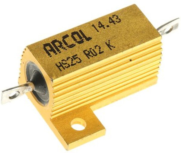 HS25 R02 K, 20m 25W Wire Wound Chassis Mount Resistor HS25 R02 K ±10%
