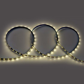 General Лента Светодиодная 5 метров 4,8Вт 12В SMD2835 8мм 300 диодов 7 Лм/чип IP20 4500К Нейтральный белый свет 500210 GLS-2835-60-4.8-12-IP