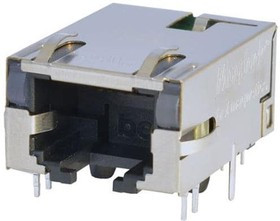 L8BJ-1K1T-KDE, Modular Connectors / Ethernet Connectors 1x1 2.5GBT MagJack