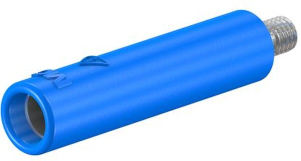 23.1031-23, Blue Female Banana Socket, 4 mm Connector, Screw Termination, 32A, 600V, Nickel Plating