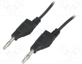 SML-20021, Измерительный провод, 15А, с осевым гнездом 4мм, Uном: 60В, Дл: 2м