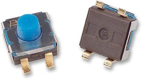 7914G-1-000E, SWITCH, TACTILE, SPST-NO, 100mA, 16VDC, SMD, FULL REEL