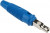 930726102, Blue Male Banana Plug, 4 mm Connector, Screw Termination, 16A, 60 V, 60V dc, Nickel