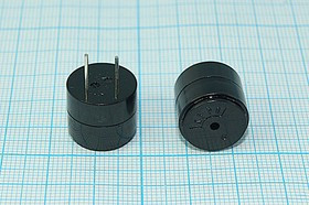 Излучатель звука пьезоэлектрический 16x14мм, 1.5~18В, 4кГц; згп 16x14\ 1,5~18\\4,0\2P7,6\ KPI-G1610\