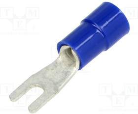 BM00202, Наконечник: вилка, M2,5, d: 2,6мм, 1,5-2,5мм2, обжим, на провод