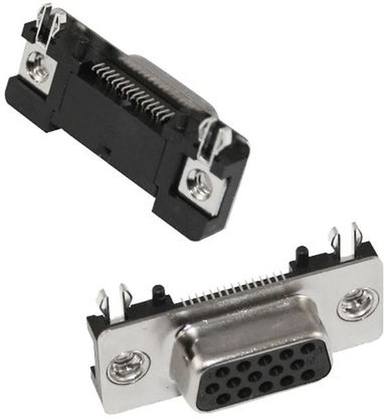 190-009-263R001, D-Sub Standard Connectors 9P Fem SMT R/A bdlk 4-40 insert