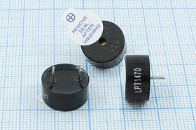 Излучатель звука пьезокерамический без генератора 14x7мм, шаг 7.6мм; зп 14x 7\1~20\\ 4,0\2P7,6\XY14\