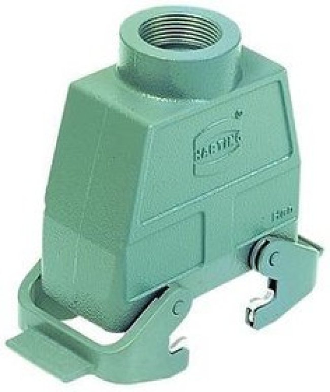09300160431, Heavy Duty Power Connectors METAL HOOD HAN 16B 2 LVR LCKING