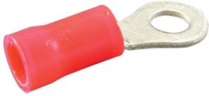 52291-4, TERMINAL, RING TONGUE, 5/16", RED, 8AWG