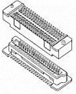 61083-042400LF, Board to Board &amp; Mezzanine Connectors 5.70MM PLUG 40P 8 Au WITH PEG