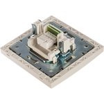 RAIN Розетка телефонная евро жемчужно-белый металлик 703-3030-137