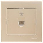 RAIN Розетка телефонная евро жемчужно-белый металлик 703-3030-137