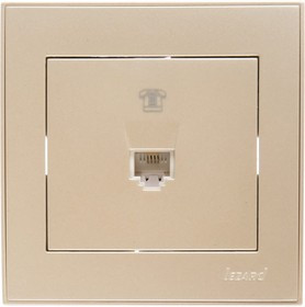 RAIN Розетка телефонная евро жемчужно-белый металлик 703-3030-137