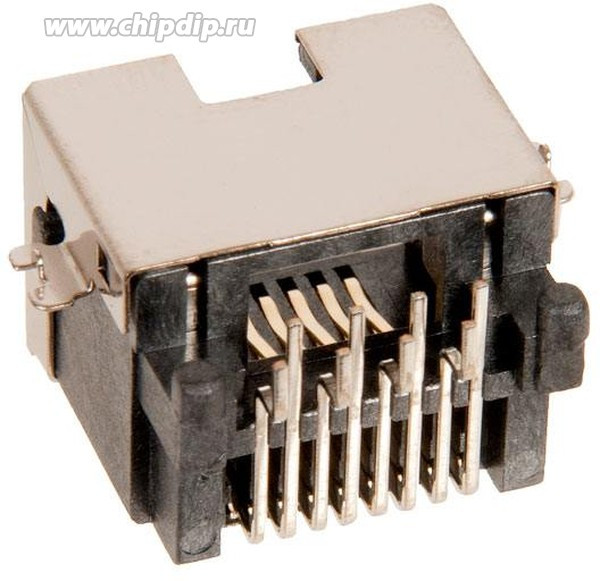 (12G148301086) коннектор ASUS LAN JACK 8P8C R/A , 7.4H , DIP