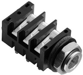 ACJM-MHDR, Phone Connectors 1/4" PHONE SKT MONO HPCB SNAPFIT MTL NUT