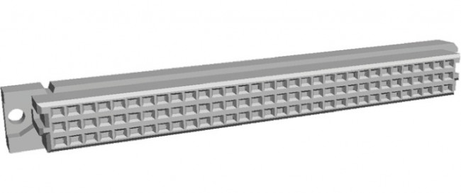 5535043-4, DIN 41612 Connectors RECPT 96P VERT TYPE C