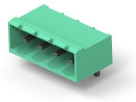 1-796644-0, Pluggable Terminal Blocks 0500 HDR 10P R/A GRN C/E