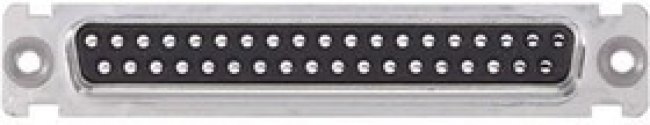 DCUR37ST, D-Sub Standard Connectors DSUB 37 F CRIMP R FLOA F0 T