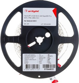 Светодиодная лента RT-A120-5mm 24V Day4000 0156482 5 м 015648(2)