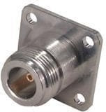 23_N-50-0-1/133_NE, RF Connectors / Coaxial Connectors N straight flange receptacle jack(f)