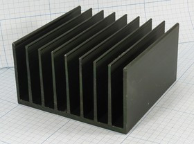 Охладитель (радиатор охлаждения) 100x100x 55, тип F31, аллюминий, BLA182-100, черный