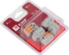 Клемма строительно-монтажная СМК 222-412 (блист.5шт) EKF plc-smk-412b