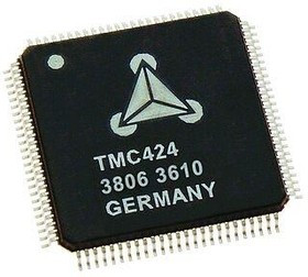 TMC424, Motor / Motion / Ignition Controllers &amp; Drivers 3-Axis Incremental Encoder Input IC, SPI, a/b/n incremental, TQFP100