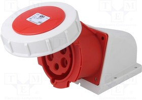 1252-6V, Разъем: питания AC, трехфазный; гнездо; "мама"; 32А; 400ВAC; IP67